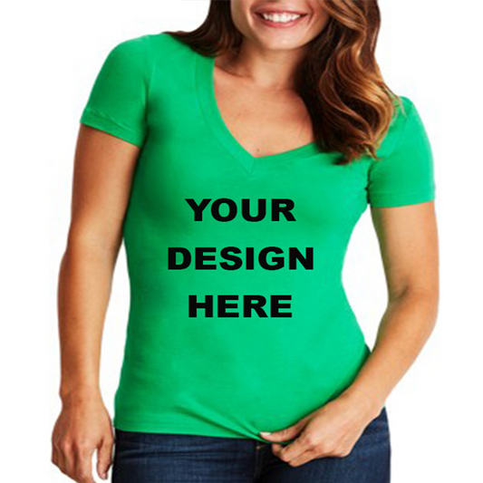Ladies Fitted V-neck T-Shirt